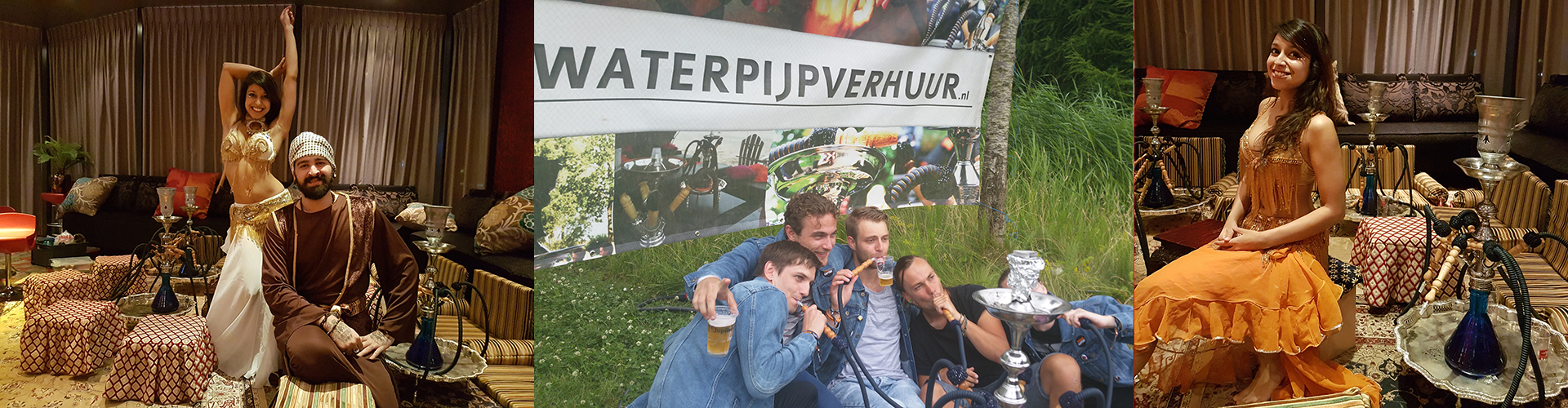 Terras omgetoverd tot een Marokkaans onderkomen